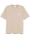 Drôle De Monsieur Drole De Monsieur Le T Shirt Slogan Vignes In Beige