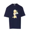 Drôle De Monsieur Graphic Print Crewneck T-shirt In Blue