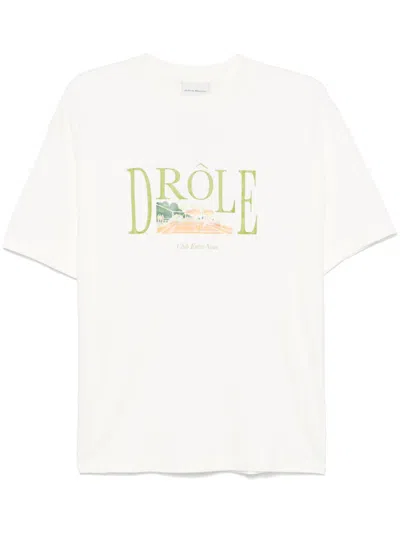 DRÔLE DE MONSIEUR DROLE DE MONSIEUR T SHIRTS AND POLOS WHITE