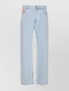 Drôle De Monsieur Tailored Trousers With 5 Pockets And Belt Loops In Blue
