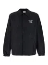 Drôle De Monsieur Techno Fabric Black Jacket In Black
