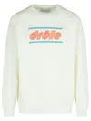Drôle De Monsieur 'cotton Sweatshirt' Tennis Graphic Print In White