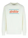 Drôle De Monsieur 'cotton Sweatshirt' Tennis Graphic Print In White