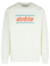 Drôle De Monsieur 'cotton Sweatshirt' Tennis Graphic Print In White