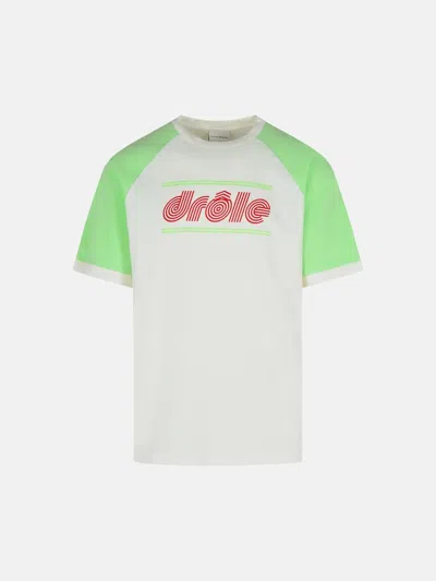Drôle De Monsieur 'tennis' White Cotton T-shirt