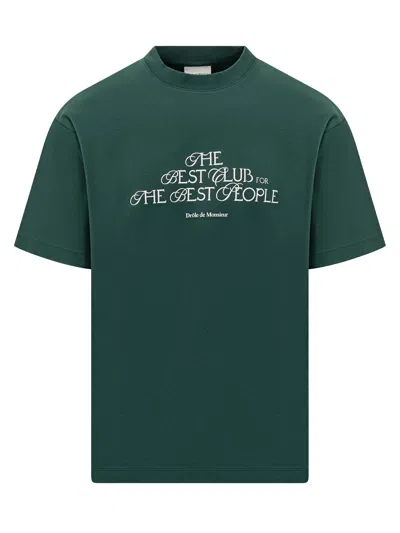 Drôle De Monsieur Drole De Monsieur The Best Club T-shirt In Dark Green