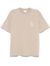 Drôle De Monsieur Drole De Monsieur Le T Shirt Slogan Vignes In Beige