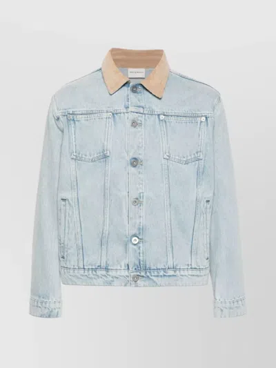 Drôle De Monsieur The Washed Denim Jacket In Blue