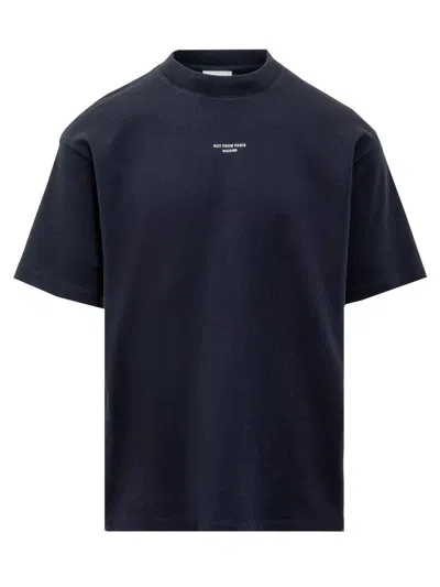Drôle De Monsieur Classic Slogan T-shirt In Black