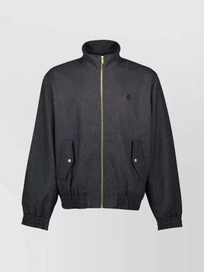 Drôle De Monsieur Track Jacket Flap Pockets In Black