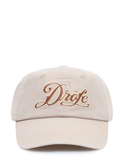 Drôle De Monsieur Drole De Monsieur Trendy Hat With Front Embroidery In Beige