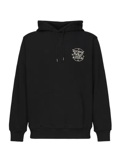 Drôle De Monsieur Tresses Slogan Hoodie In Black