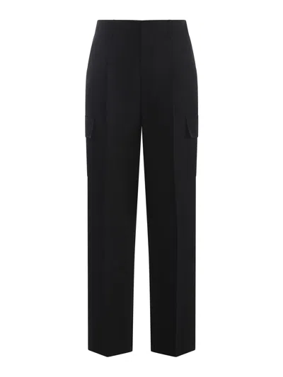 Drôle De Monsieur Trousers Drole De Monsieur In Wool Blend In Black