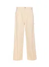 Drôle De Monsieur Wide Leg Baggy Trousers Pockets In Neutral