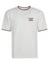 Drôle De Monsieur 'le T-shirt Slogan' White Crewneck T-shirt With Slogan Print On Front And Rear
