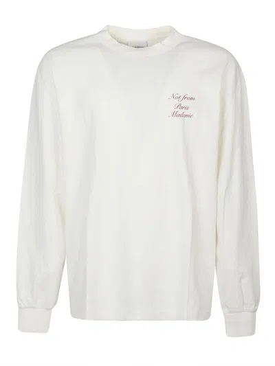 Drôle De Monsieur Long-sleeve T-shirt In White