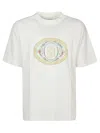 Drôle De Monsieur Le T-shirt D Miroir Ornements Printed Cotton T-shirt In White