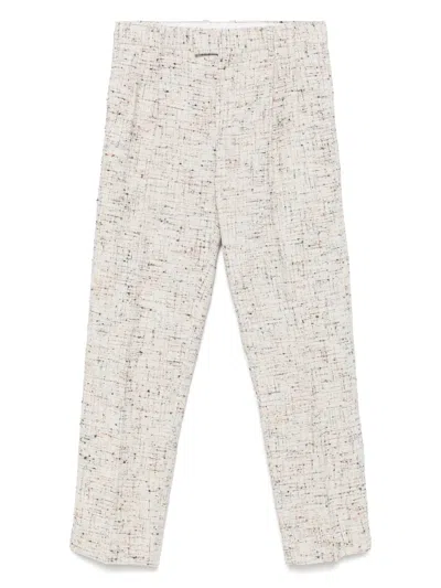 Drôle De Monsieur Hose Aus Tweed In Nude