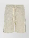 Drôle De Monsieur Cotton Blend Shorts With Drawstring
