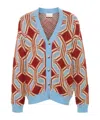 Drôle De Monsieur Cardigan With Logo In Multicolor
