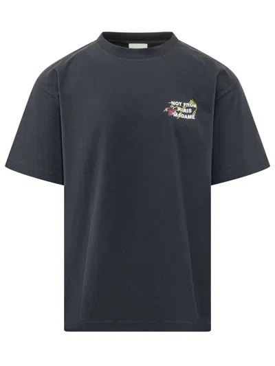 Drôle De Monsieur Drole De Monsieur Vine Slogan T-shirt In Navy