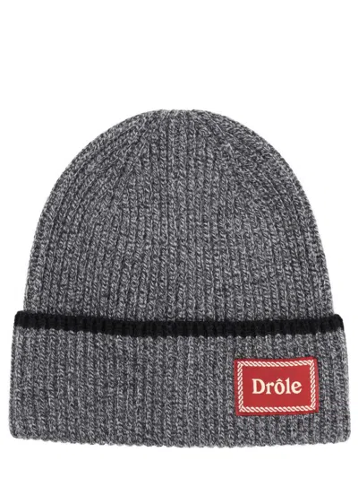 Drôle De Monsieur Wool Cap In Gray
