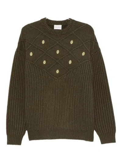 Drôle De Monsieur Wool Jumper In Green