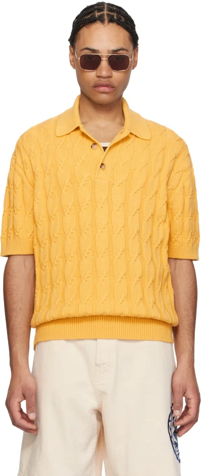 DRÔLE DE MONSIEUR YELLOW 'LE POLO TORSADÉ' POLO