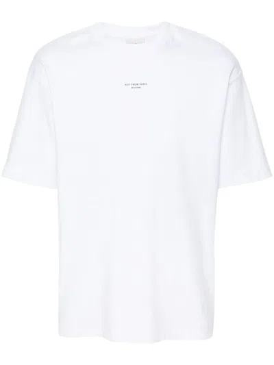 Drôle De Monsieur T-shirt Con Stampa In White