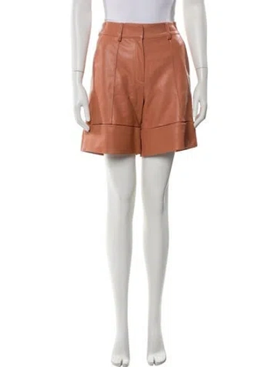Pre-owned Drome Leather Mini Shorts W/ Tags In Neutral