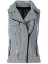 Drome Perforated Gilet In Gray