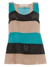 Drome Stripe Vest In Black
