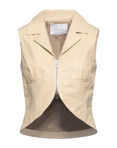 Drome Woman Suit Jacket Beige Size L Lambskin