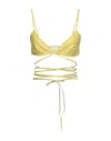 Drome Woman Top Yellow Size M Lambskin