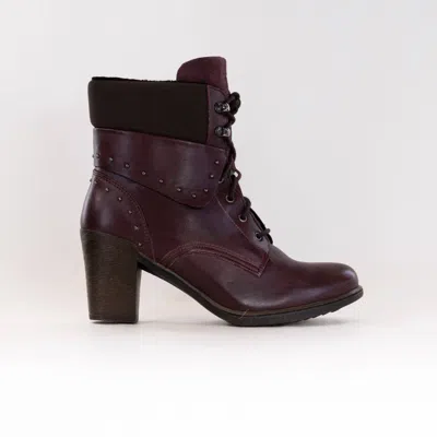 Dromedaris Women's Gilly Boot In Wine In Pink
