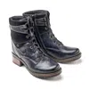 Dromedaris Women Kara Scrunched Leather & Suede Boot In Black In Black