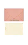 D.rosi Exclusive; Personalized Prou Envelope & Notecard Set In Pink