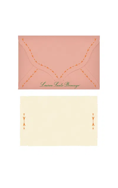 D.rosi Exclusive; Set-of-8; Prou Envelope & Notecard Set In Pink