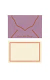 D.rosi Exclusive; Personalized Prou Envelope & Notecard Set In Purple