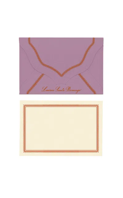 D.rosi Exclusive; Set-of-8; Prou Envelope & Notecard Set In Purple