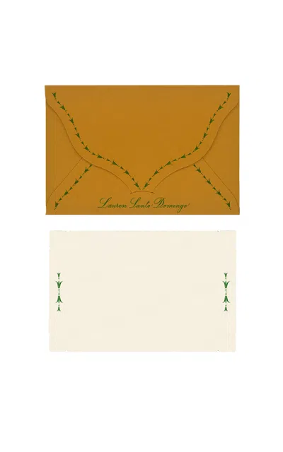 D.rosi Exclusive; Personalized Prou Envelope & Notecard Set In Yellow