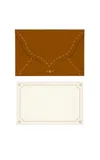 D.rosi Set-of-8; Luci Envelope & Notecard Set In Brown