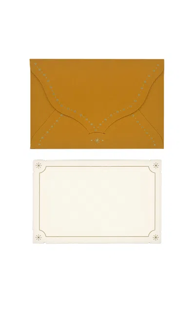 D.rosi Set-of-8; Luci Envelope & Notecard Set In Yellow