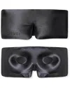 Drowsy 22 Momme Silk Eyelash Protecting Sleep Mask In Black
