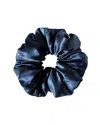 Drowsy 22 Momme Silk Pillow Scrunchie In Blue