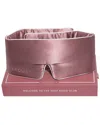 Drowsy 22 Momme Silk Pipe Dreams Sleep Masks In Pink