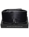 Drowsy 22 Momme Silk Pipe Dreams Sleep Masks In Black