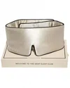 Drowsy 22 Momme Silk Pipe Dreams Sleep Masks In Neutral