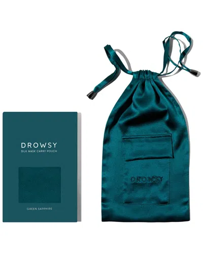 Drowsy 22 Momme Silk Pouch In Green