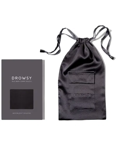 Drowsy 22 Momme Silk Pouch In Blue